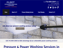 Tablet Screenshot of fleetpressurewashingwny.com